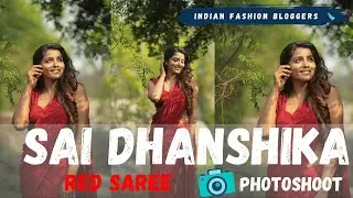 Sai Dhanshika in a Stunning Red Saree - Indian Fashion Bloggers