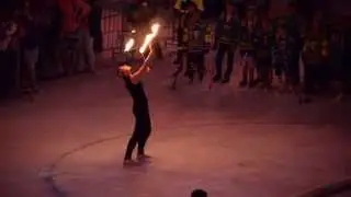 Fire eater Katja Kobentar
