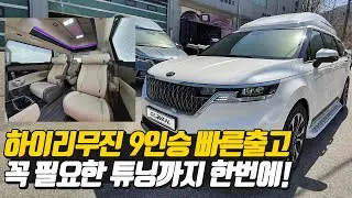 카니발 하이리무진 9인승 순정시트 유지! 꼭 필요한 튜닝만 해도 멋지다?