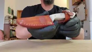 Handcrafted knife with repurposed steel