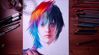 Desenhando Final Fantasy XV - Speed Drawing