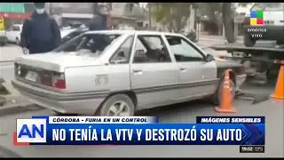 📍 C&oacute;rdoba: no ten&iacute;a la VTV y destroz&oacute; su auto con una pala 🚗