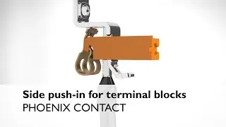 Side push-in connection for terminal blocks