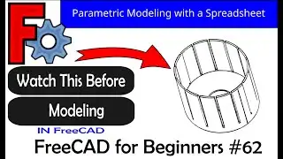 FreeCAD for Beginners #62 Parametric Model using Spreadsheet #cad #freecad #design #makers