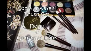 Sonia G Keyaki Brush Set | Demo & Christmas Look