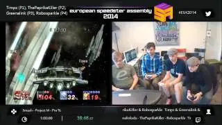 European Speedster Assembly: Super Smash Bros: Project M. 4 Player Casual fun