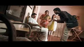 Satish Ninasam Convinces Lover Father Super Comedy Scene | Achyuth Rao | Kwatle Sathisa Movie
