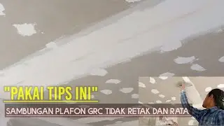cara dempul sambungan plafon grc||di jamin rapi dan tidak retak