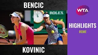 Belinda Bencic vs. Danka Kovinic | 2020 Rome Second Round | WTA Highlights