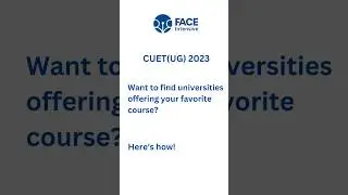How to find the universities providing your favorite course?#cuetug2023 #afterplustwo #cuetcoaching