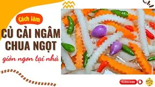 C&aacute;ch L&agrave;m Củ Cải Ng&acirc;m Chua Ngọt Gi&ograve;n Ngon | M&oacute;n ngon ng&agrave;y tết  #kimchicooking #asrm