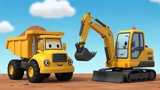 Mini 3D Construction Team Adventure | Sunny, Tippy, Mimi & Friends Build the Farm Together