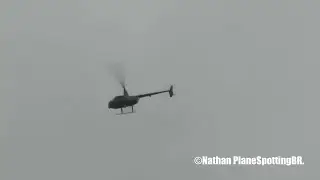 Globocop RJ: Belíssimo Robinson R44 Raven II (PS-ZZZ) da TV Globo sobrevoando Bangu, Rio de janeiro.