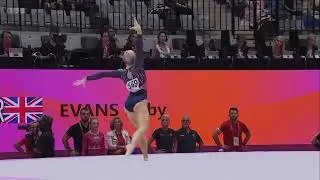 Ruby Evans 🇬🇧 on Floor Exercise🥈Tumbling Passes - 2025 World Championships Finals