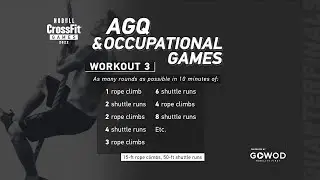 Workout 3 &mdash; 2022 Age-Group Quarterfinal/Occupational Games