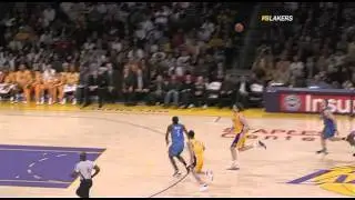 02 10 2009   Thunder vs  Lakers   Farmar Blocks Kyle Weaver
