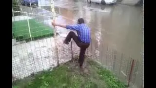 betiv sare gardul/ failed attempt on jumping fence