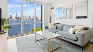 INSIDE a Breathtaking Hudson River Views Two-Bedroom + Home Office at The Solaire | SERHANT. Tour