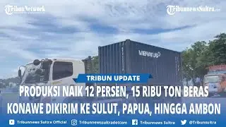 15 Ribu Ton Beras Asal Konawe Sulawesi Tenggara Dikirim ke Sulut, Sulteng, Ambon hingga Papua