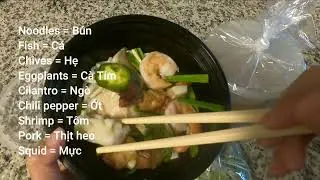 How to eat and say 'Fermented Fish Noodles Soup Bun Mam' in Vietnamese