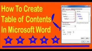 How To Create Table of Contents In Microsoft Word