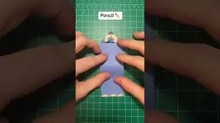 Making an origami pencil ✏️ #origami #pencil