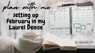 Plan with me in my Laurel Denise planner I use for social media planning