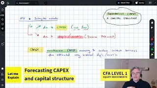 Forecasting CAPEX and capital structure (for the CFA Level 1 exam)