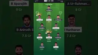CSG VS SMP TNPL DREAM 11 TEAM #today#match#csgvssmp#tnpl#team#fantasy#dream#team#viral#reel