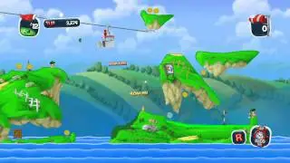 Worms Crazy Golf - Britannia Course Trailer (PC, PS3)