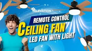 Remote Control Smart Ceiling Fan with Light