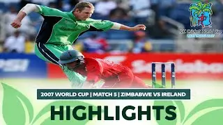 Thrilling final bowl decider match | Zimbabwe vs Ireland 2007 World Cup Highlights |