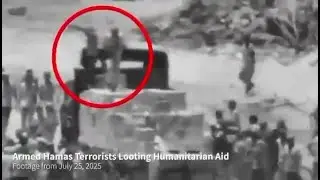 Hamas terrorists seen stealing aid