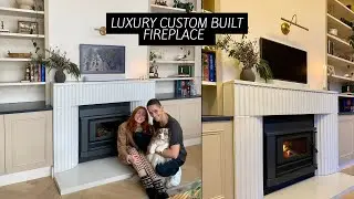 Luxury custom built FIREPLACE *made from GFRC concrete* | The Eberharts
