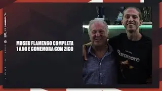 Museu do Flamengo comemora 1 ano com Zico