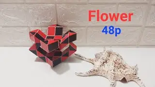 Rubik's Twist or Snake Cube 48 Pieces - Flower