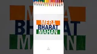 Drawing Indian flag ❤️🥰🇮🇳#art #satisfying #india