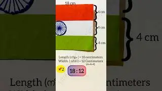 Measurements for Indian Flag #shorts #india