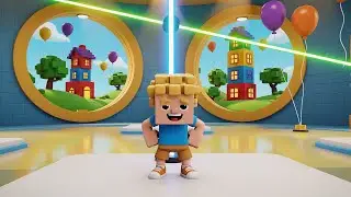 Roblox Tiny Noob Jumped Across a Room Full | Nursery Rhymes for Kids & Baby Songs