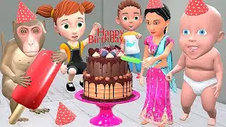 ममी का Birthday | आइसक्रीम केक | Monkey Ke Bache | Chintu | pagal beta |comedy video | cs bishtvines