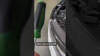 Calibrate radar on Acura Rdx