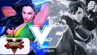 WolfKrone (Laura) Vs BrolyLegs (Chun li) Street Fighter 5/V Gameplay