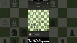 Untethered live playing game with The HD Engineer II Hard rated puzzle #shorts #live #chess #chessb