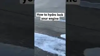 Hydro locking an engine with a pressure washer