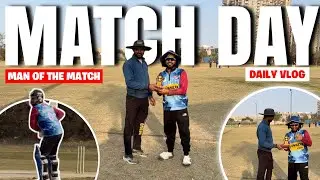 ||MATCH VLOG FROM GMS GROUND GZB||MAN OF THE MATCH 🏏🏆💥||AMAN DEEP SAXENA VLOGS||