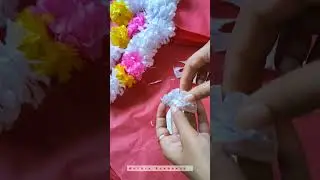 DIY paper flowers and garlands for ganapati #decor #ganesh #ganapati #handmade #diy