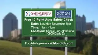 Atlanta Car Accident Lawyers MONTLICK & ASSOCIATES' Free Car Safety Check. montlick.co