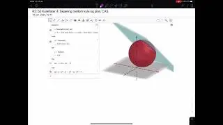 R2: 5Ε Kuleflater 4: Skjæring mellom kule og plan, Geogebra