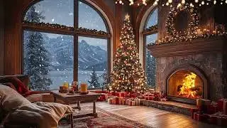 Calm Living by the Fireplace 2025 | Soft Piano and Warm Fire Sounds for Relaxation