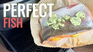 Crispy Air Fryer Trout Fillet with Garlic Butter & Lemon | Easy Fish Recipe
